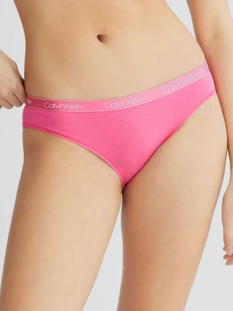 Calzón Bikini Cotton Essentials Rosado Calvin Klein-2