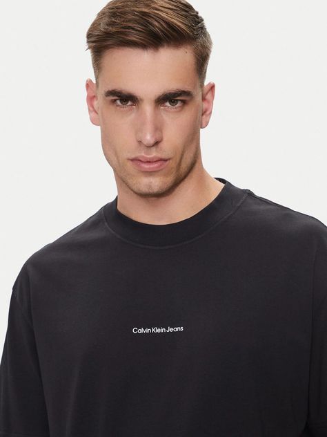 Polera City Grid Map Negro Calvin Klein-3