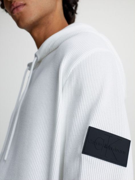 Polera Ls Badge Ottoman Blanco Calvin Klein-3