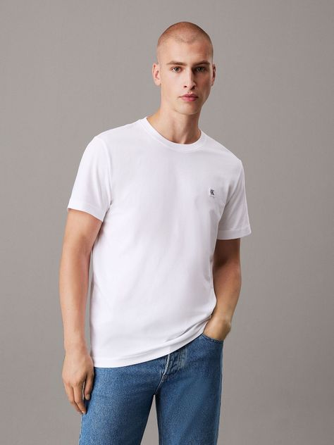 Polera Ck Embro Badge Blanco Calvin Klein-0