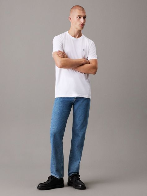 Polera Ck Embro Badge Blanco Calvin Klein-1