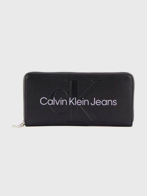 Billetera Sculpted Mono GJ Negro Calvin Klein-0