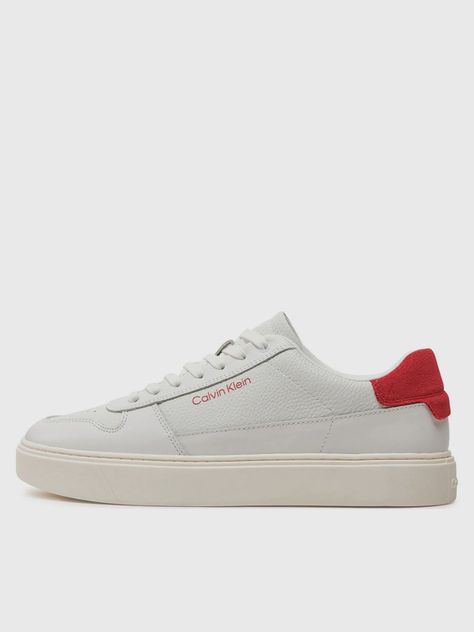 Zapatillas Cuero Lace Up Basket Blanco Calvin Klein-5