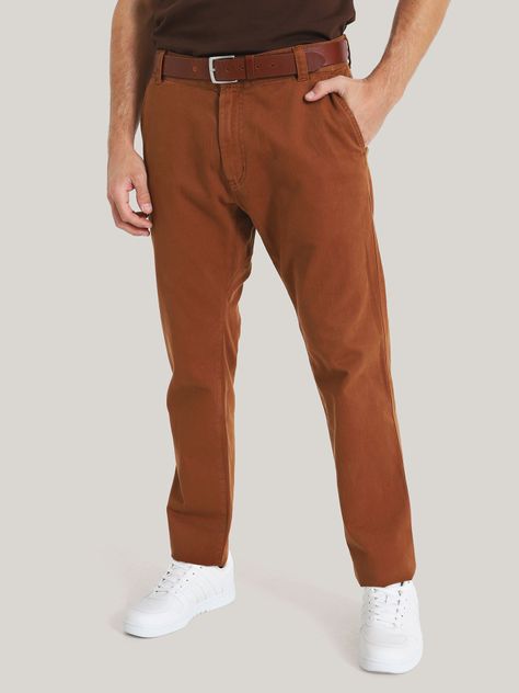 Pantalón Chino Tapered Café Calvin Klein-0