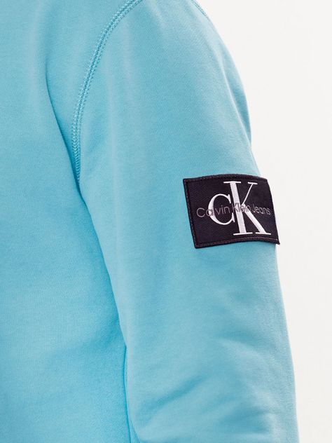 Polerón con Gorro Badge Azul Calvin Klein-4