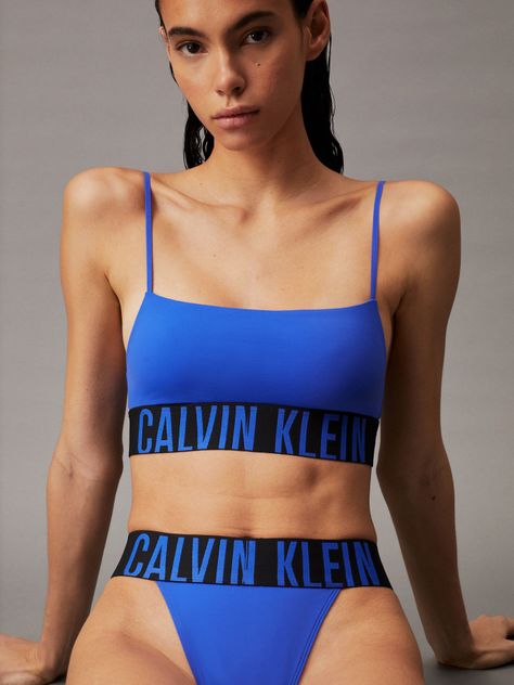 Bralette Intense Mujer Power Azul Calvin Klein-4