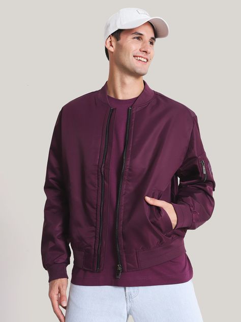 Chaqueta Recycled Sateen Iconic  Morado Calvin Klein-0