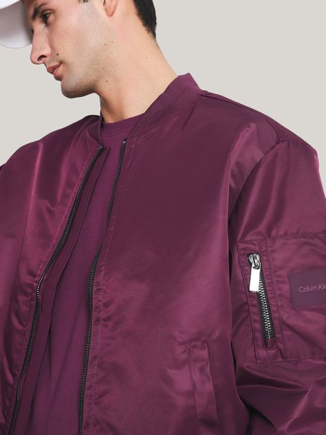 Chaqueta Recycled Sateen Iconic  Morado Calvin Klein-3