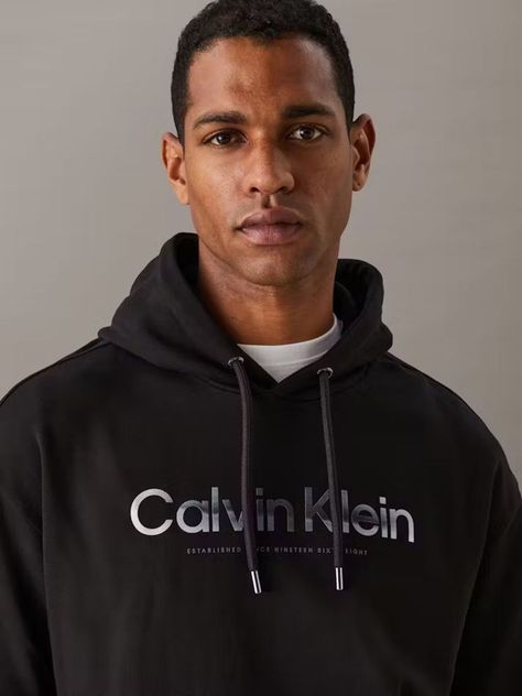 Polerón con Gorro Diffused Negro Calvin Klein-3