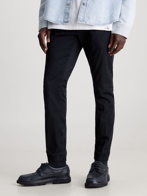 Pantalón Chino Skinny Monologo Negro Calvin Klein-0