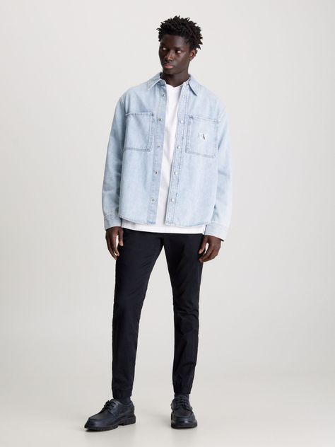 Pantalón Chino Skinny Monologo Negro Calvin Klein-1