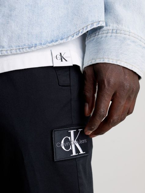Pantalón Chino Skinny Monologo Negro Calvin Klein-3