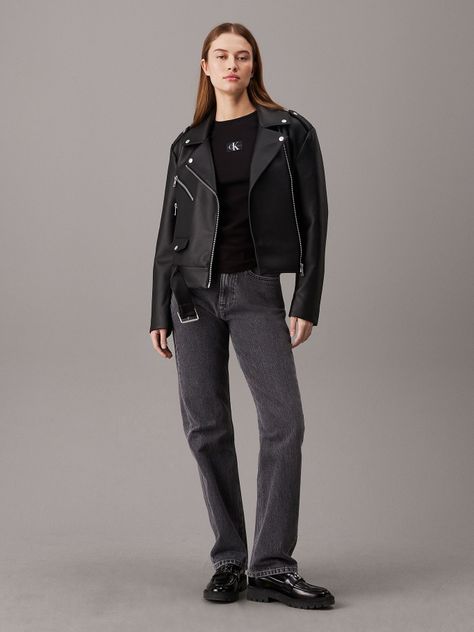 Chaqueta Classic Biker Negro Calvin Klein-1