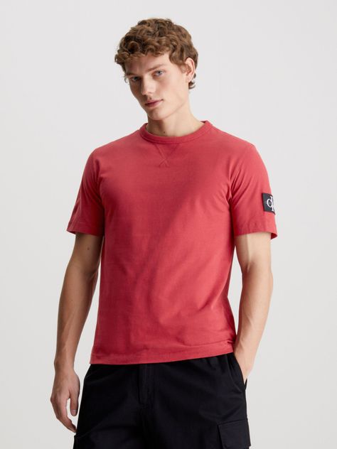 Polera Badge Regular Rojo Calvin Klein-0