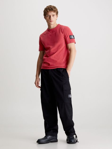 Polera Badge Regular Rojo Calvin Klein-1