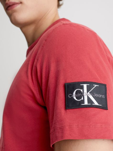 Polera Badge Regular Rojo Calvin Klein-3