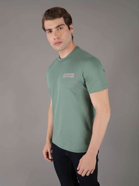 Polera Raised Concrete Verde Calvin Klein-0