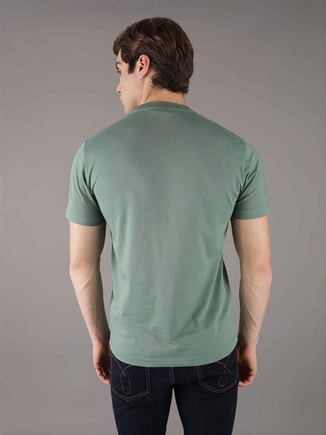 Polera Raised Concrete Verde Calvin Klein-2