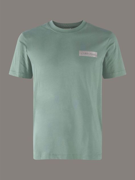 Polera Raised Concrete Verde Calvin Klein-4