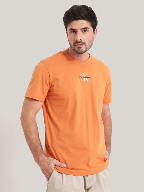 Polera Monologo Regular Naranja Calvin Klein-0