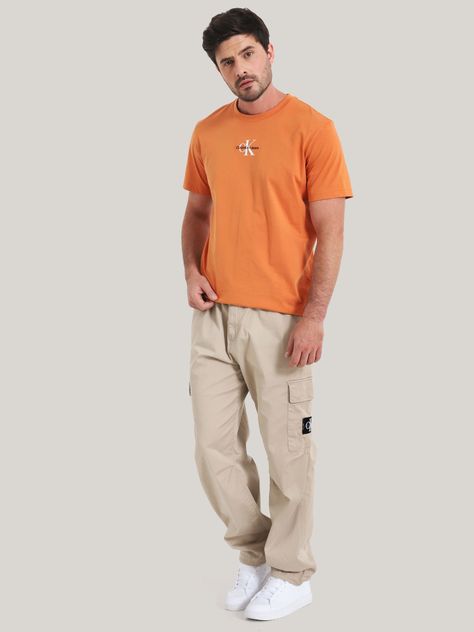 Polera Monologo Regular Naranja Calvin Klein-1