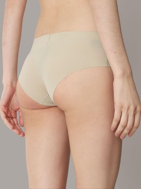 Calzón Hipster Invisible Beige Calvin Klein-1