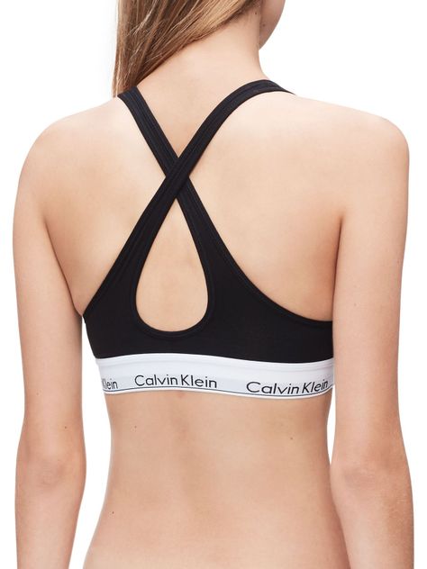 Bralette Corpiño algodón Negro Calvin Klein-1