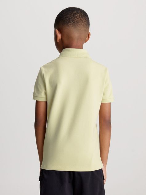 Polo Niño Layered Mesh Verde Calvin Klein-2