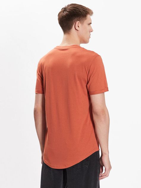 Polera Badge Round Naranja GA Calvin Klein-2