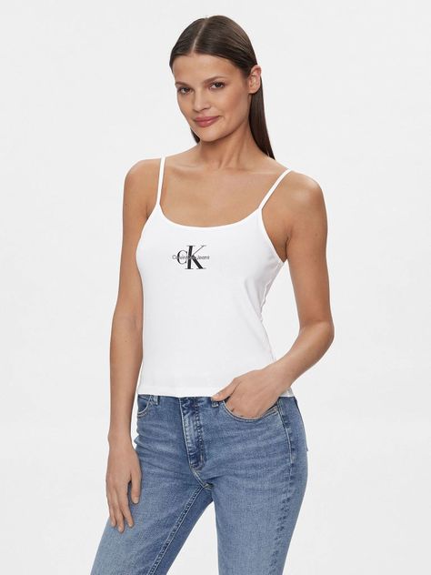 Polera Monologo Strappy Blanco Calvin Klein-0