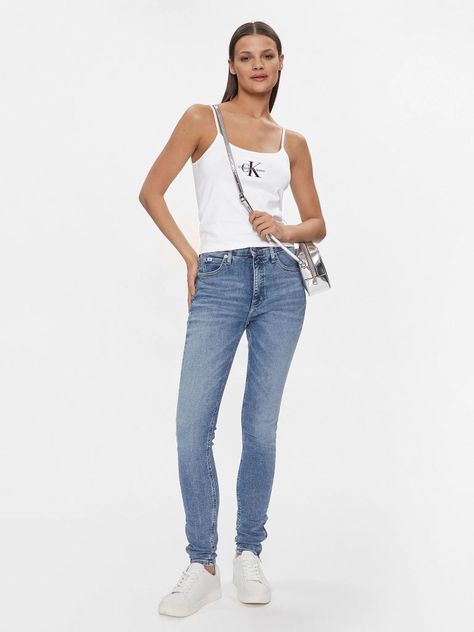 Polera Monologo Strappy Blanco Calvin Klein-1