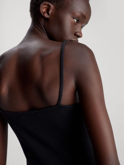 Vestido Slub Rib Negro Calvin Klein-2
