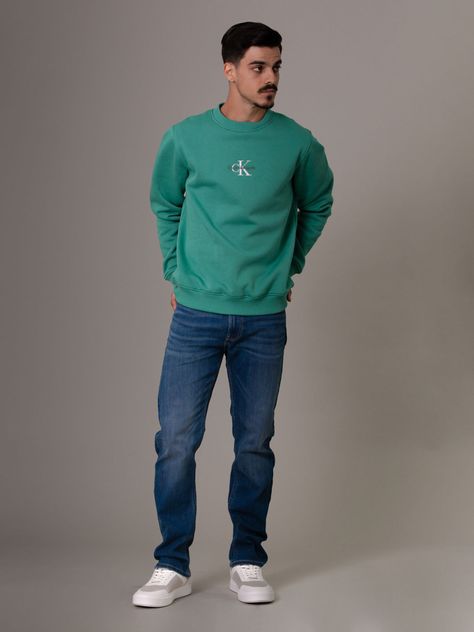 Polerón Monologo Verde Calvin Klein-1