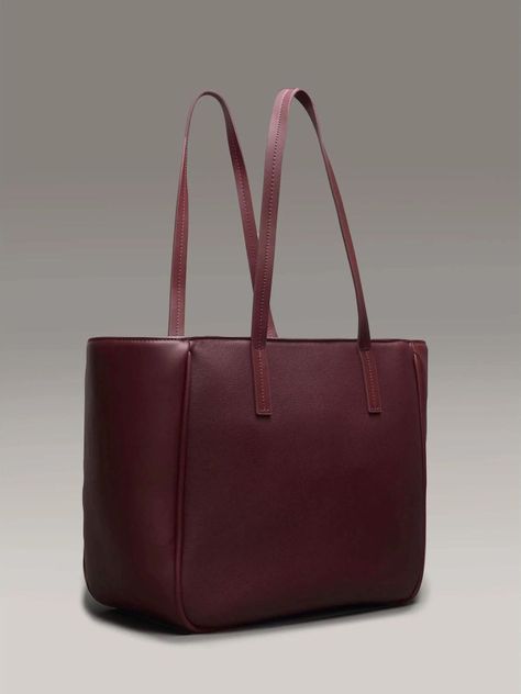 Cartera Shopper CK Refine Burdeo Calvin Klein-3