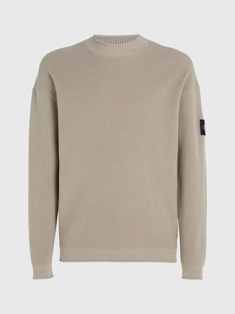 Sweater Badge Relaxed Beige Calvin Klein-4