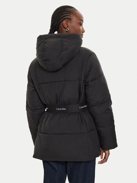 Parka Logo Belt Puffer Negro Calvin Klein-2