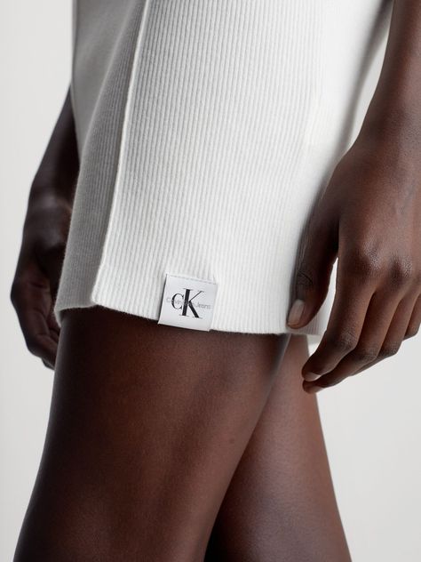 Vestido Seaming Blanco Calvin Klein-3