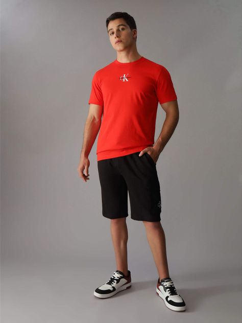 Polera Monologo Regular Rojo Calvin Klein-1