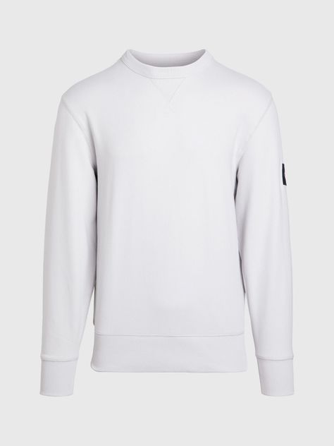 Polerón Badge Crew Neck Gris Calvin Klein-4