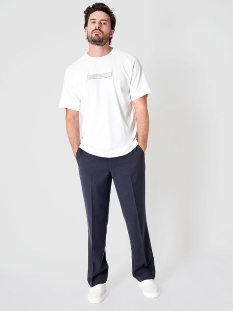 Polera 3D Logo Patch Blanco Calvin Klein-1