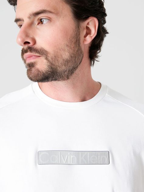 Polera 3D Logo Patch Blanco Calvin Klein-3