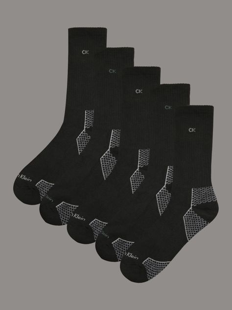 Pack 5 Calcetines Cushion 1/2 Terry Negro Calvin Klein-0