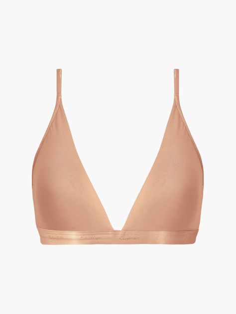 Bralette Triángulo Café Calvin Klein-4