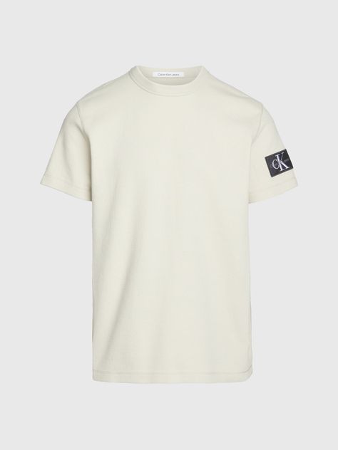 Polera Waffle Badge Verde Calvin Klein-4