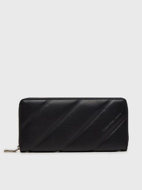 Billetera Quilted Zip Around Negro Calvin Klein-0