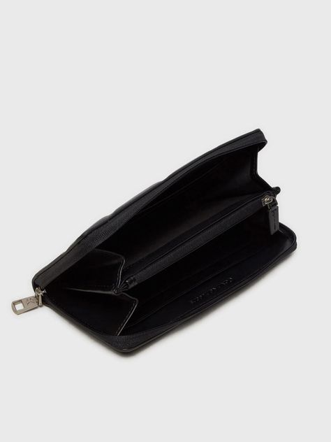 Billetera Quilted Zip Around Negro Calvin Klein-2