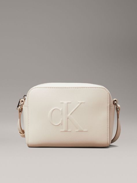 Bandolera Sculpted Deboss Beige Calvin Klein-0