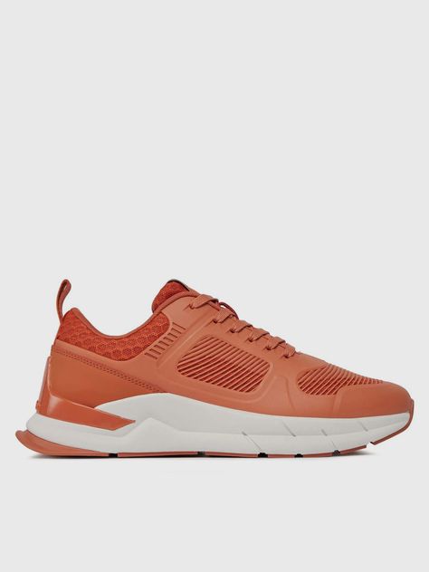 Zapatilla Low Top Lace Up Tech Naranjo Calvin Klein-4