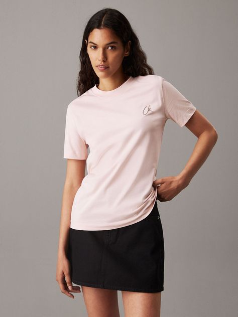 Polera Embroidered Rosado Calvin Klein-0