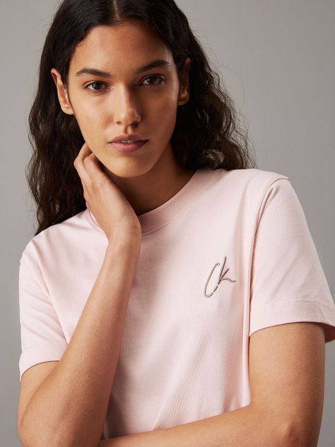 Polera Embroidered Rosado Calvin Klein-3